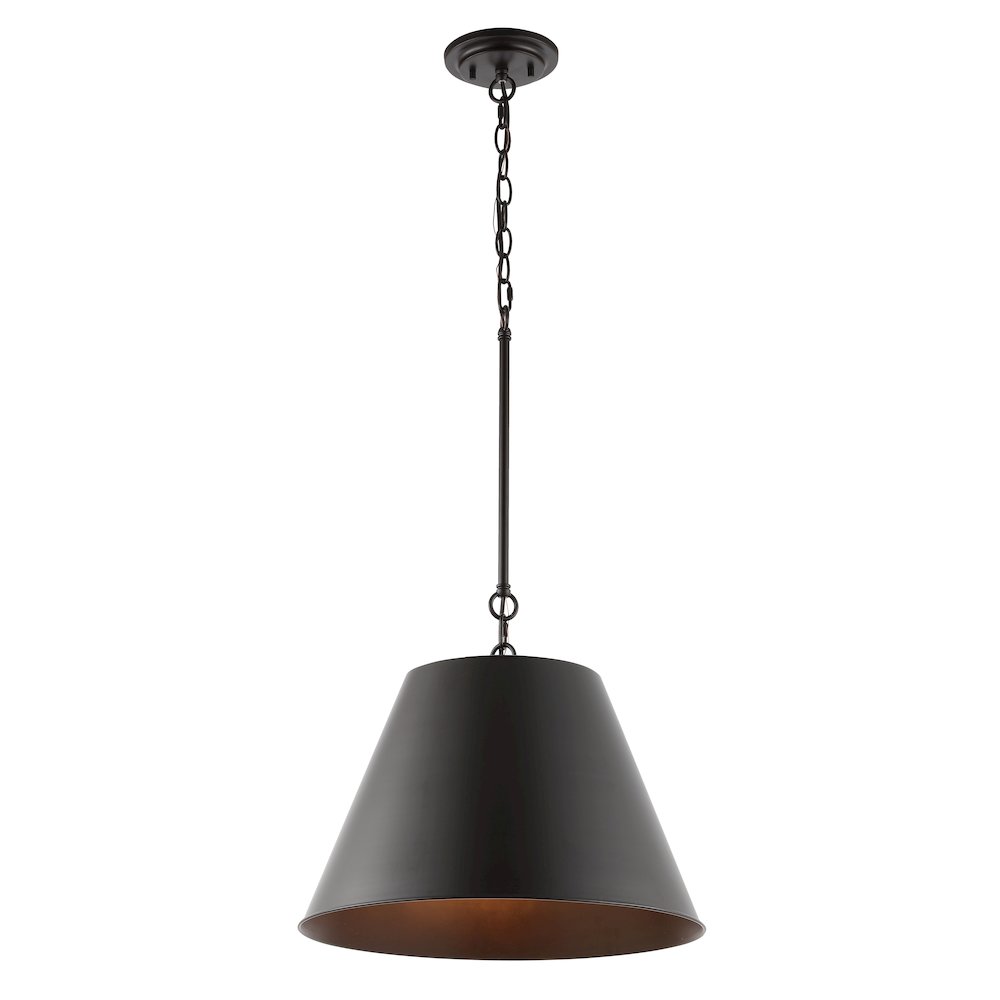 Harper Industrial Farmhouse Iron Led Pendant. Picture 7