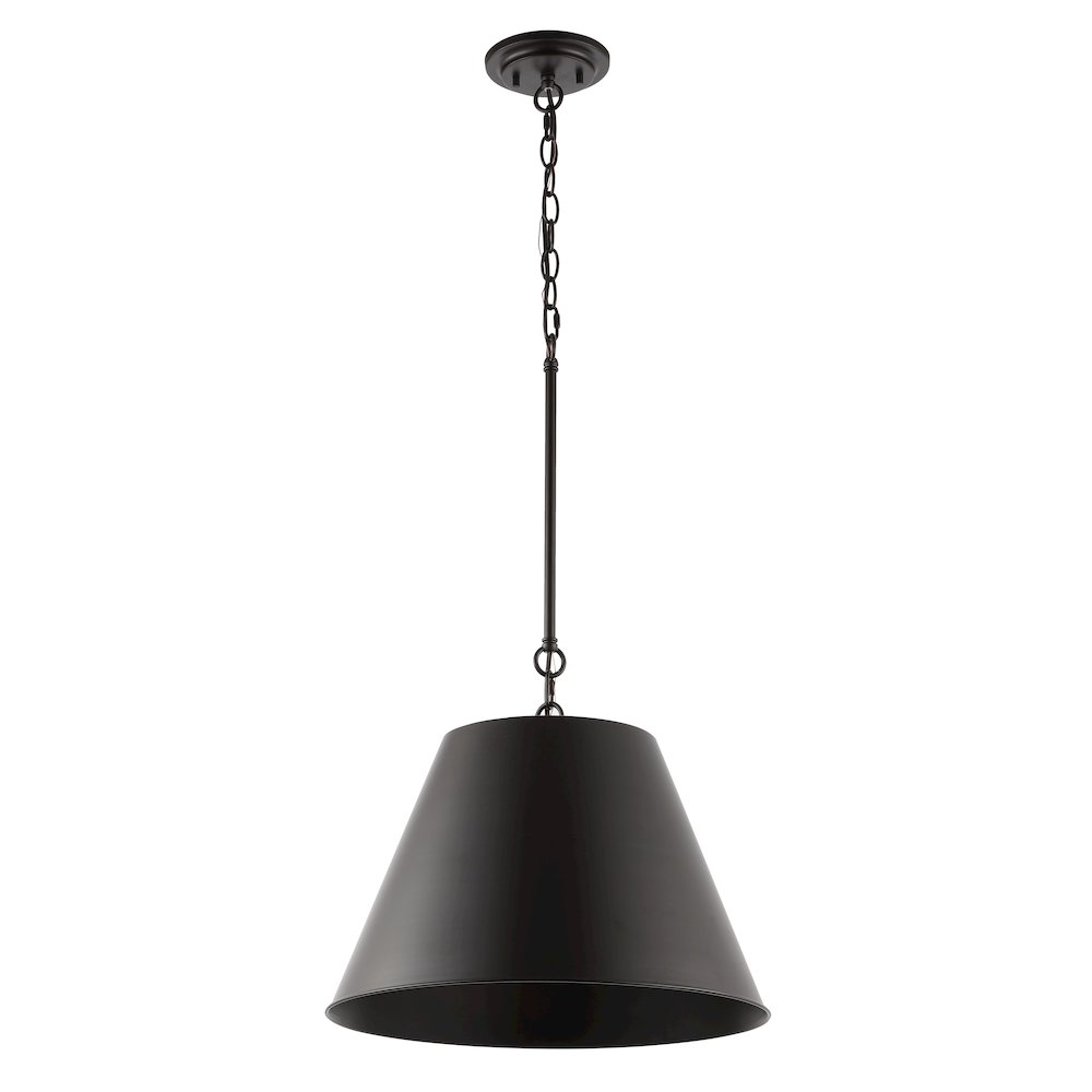 Harper Industrial Farmhouse Iron Led Pendant. Picture 1