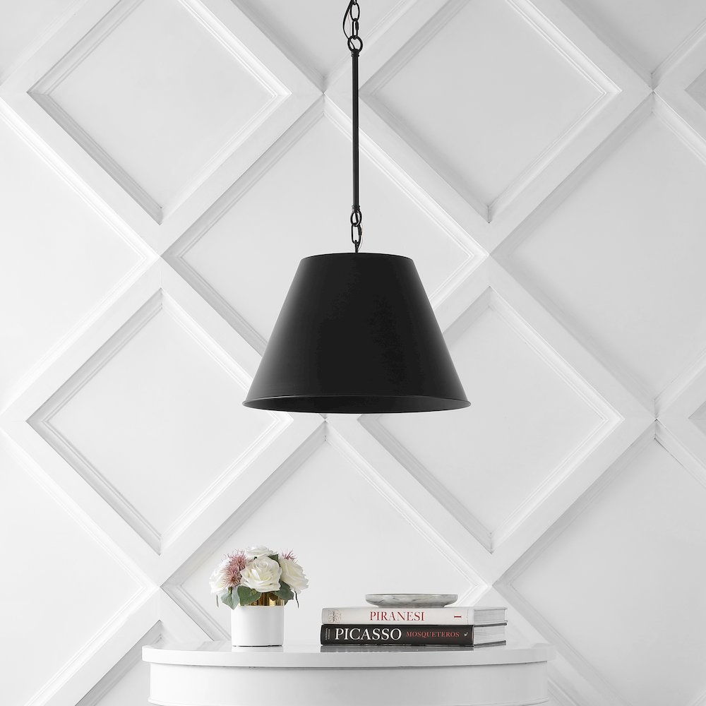 Harper Industrial Farmhouse Iron Led Pendant. Picture 5
