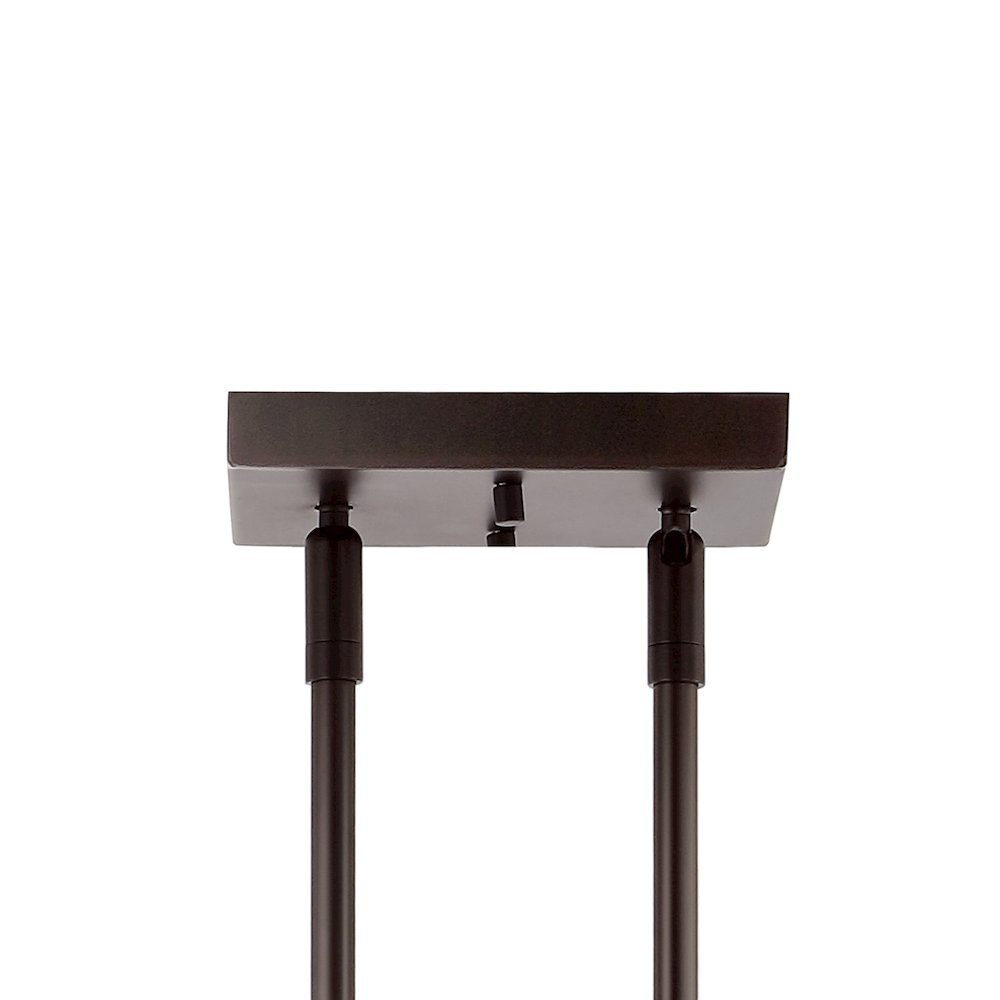 Marlowe Farmhouse Industrial Iron/Glass Linear Led Pendant. Picture 4