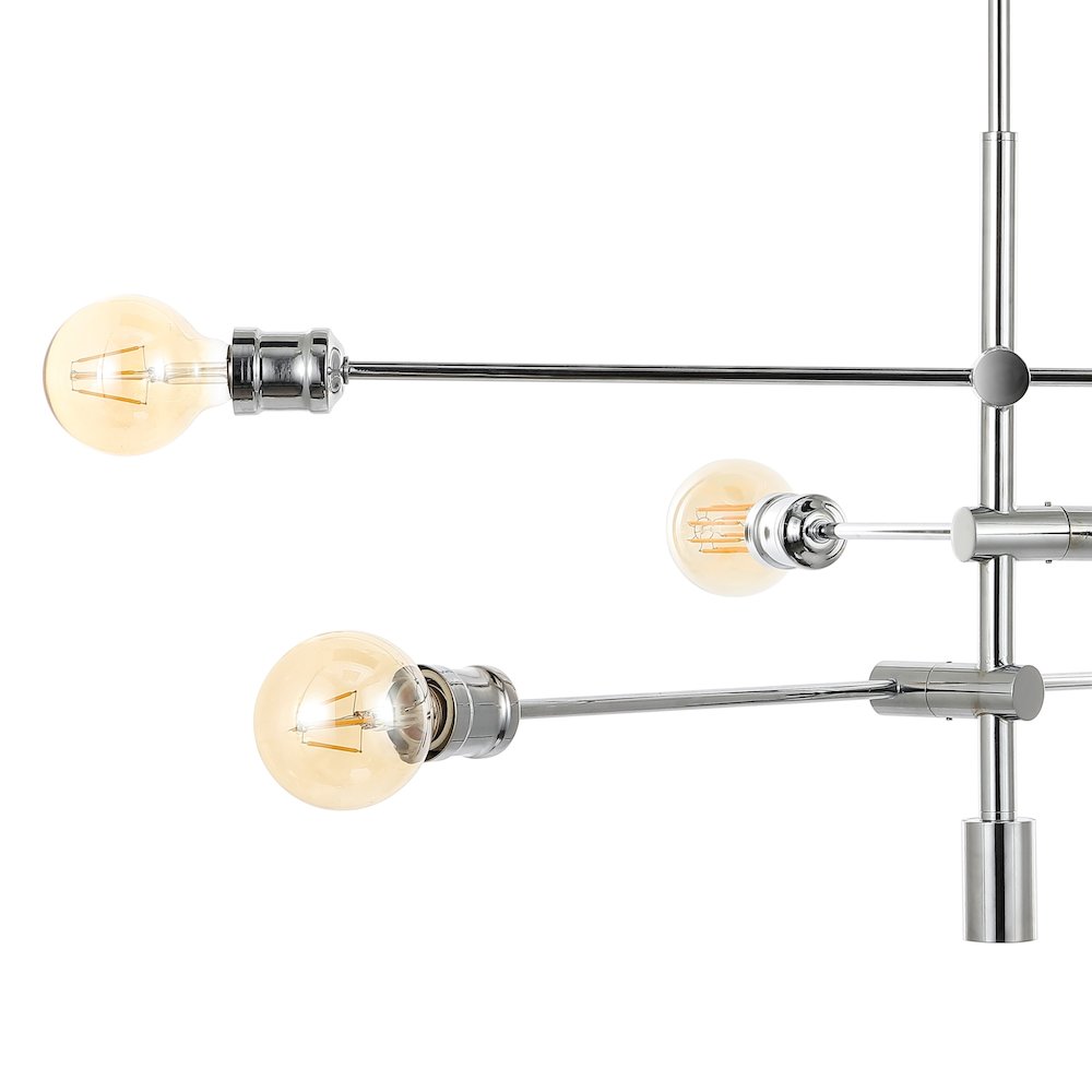 Atlas Modern Vintage Iron Arm Adjustable Led Chandelier. Picture 2