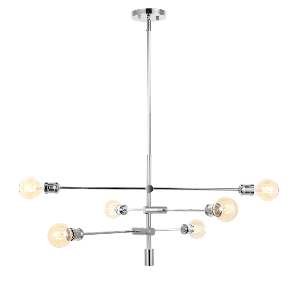 Atlas Modern Vintage Iron Arm Adjustable Led Chandelier. Picture 7