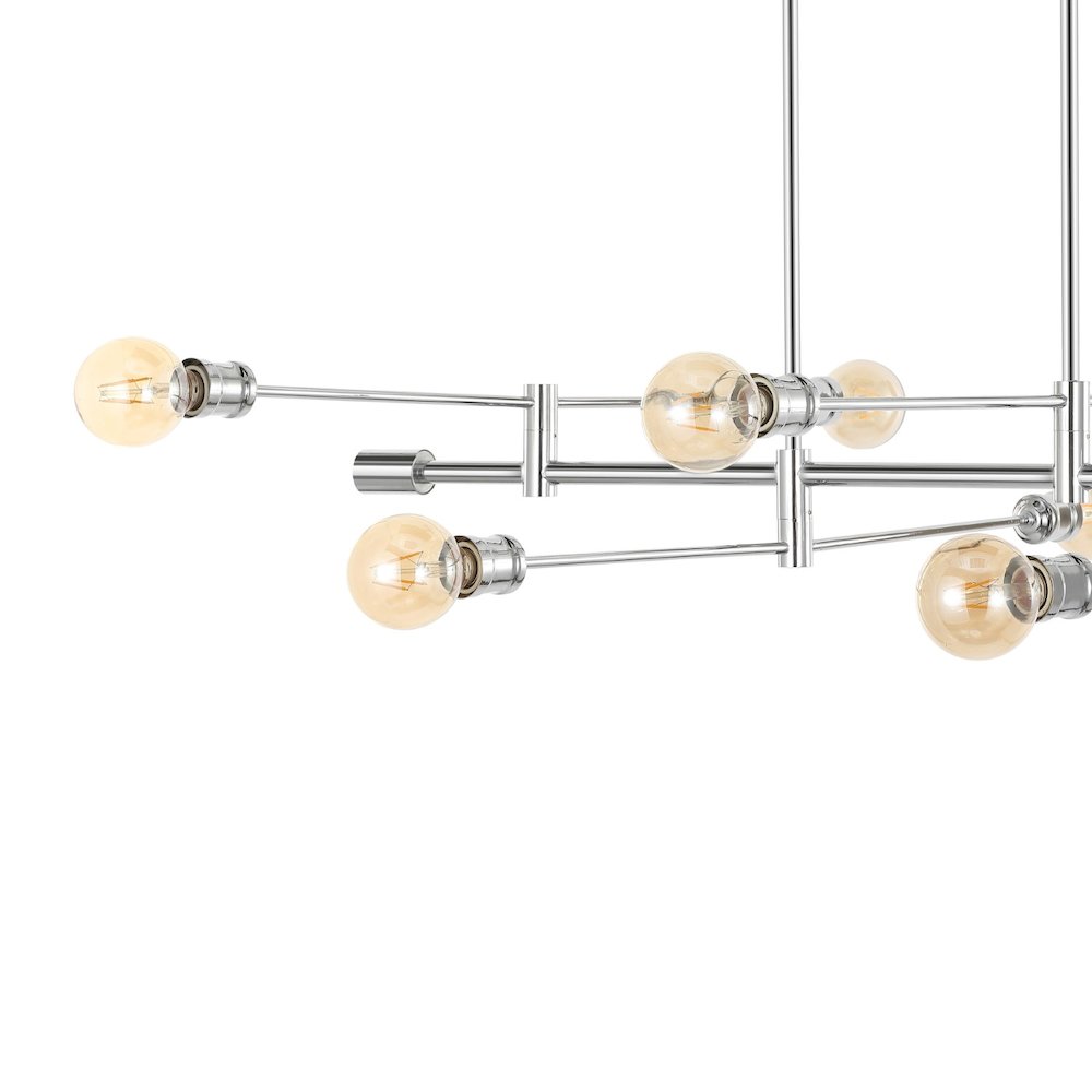 Atlas Modern Vintage Iron Arm Adjustable Led Chandelier. Picture 3