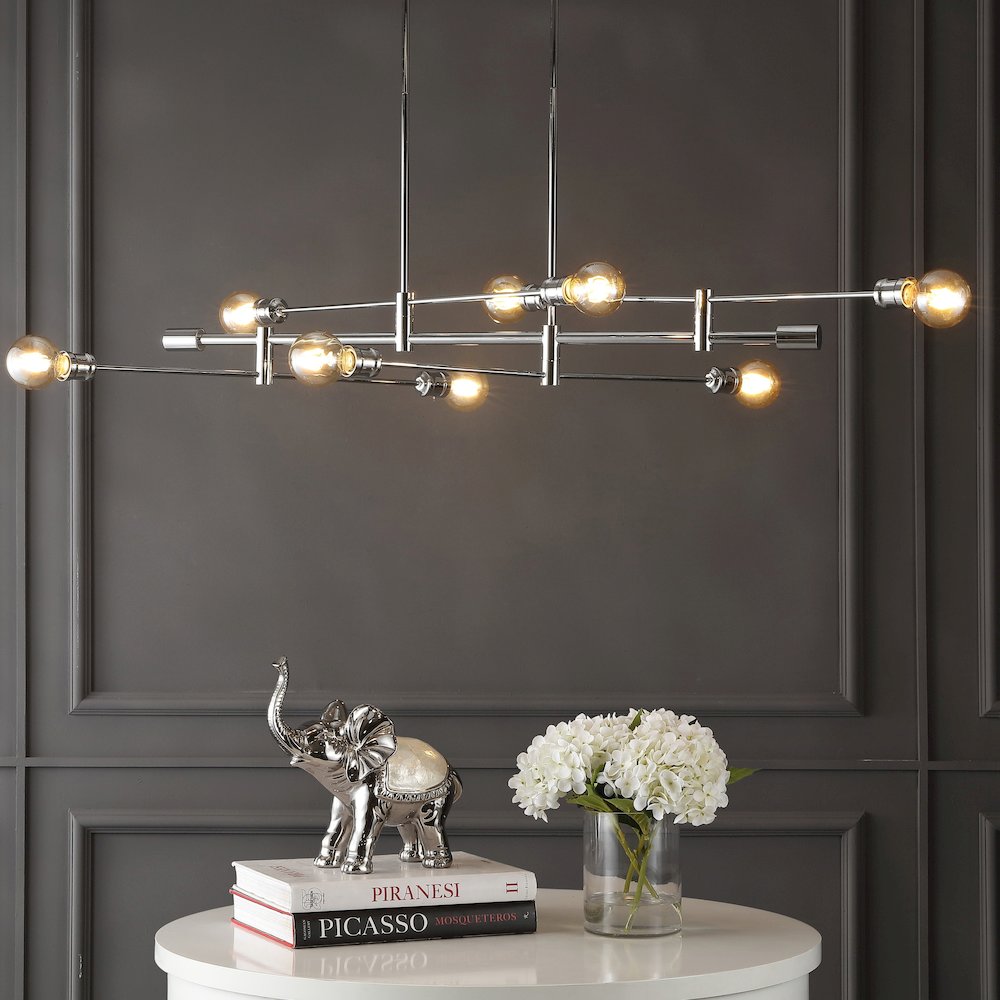 Atlas Modern Vintage Iron Arm Adjustable Led Chandelier. Picture 9