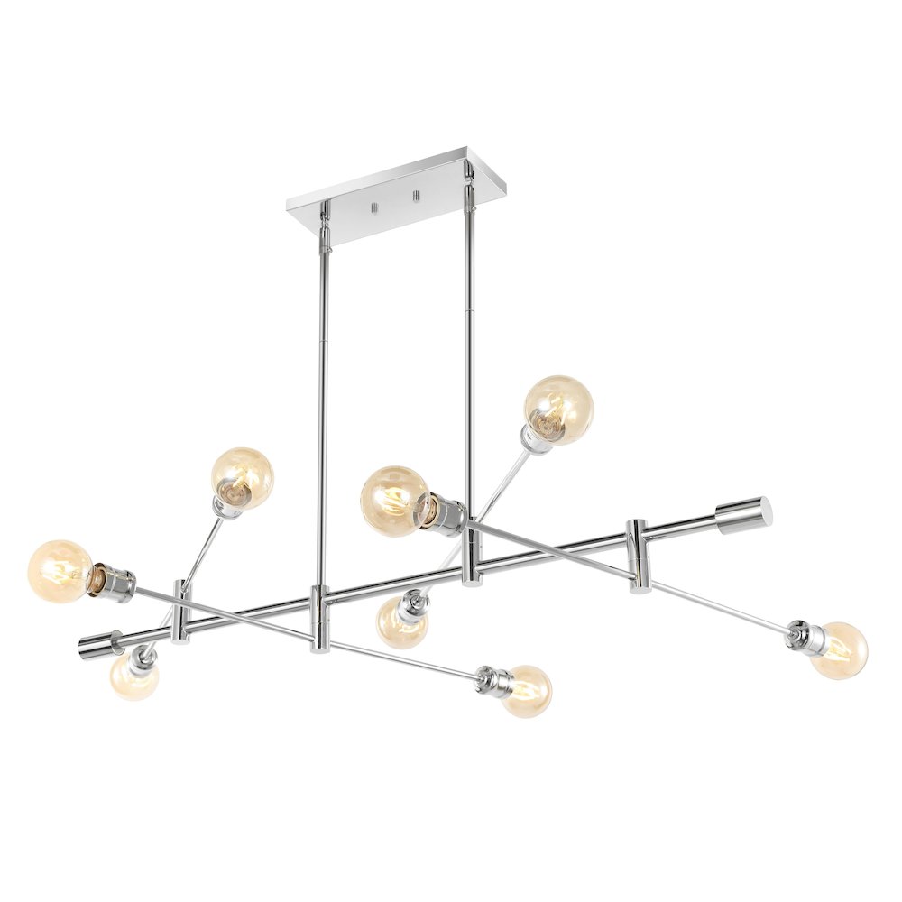 Atlas Modern Vintage Iron Arm Adjustable Led Chandelier. Picture 8