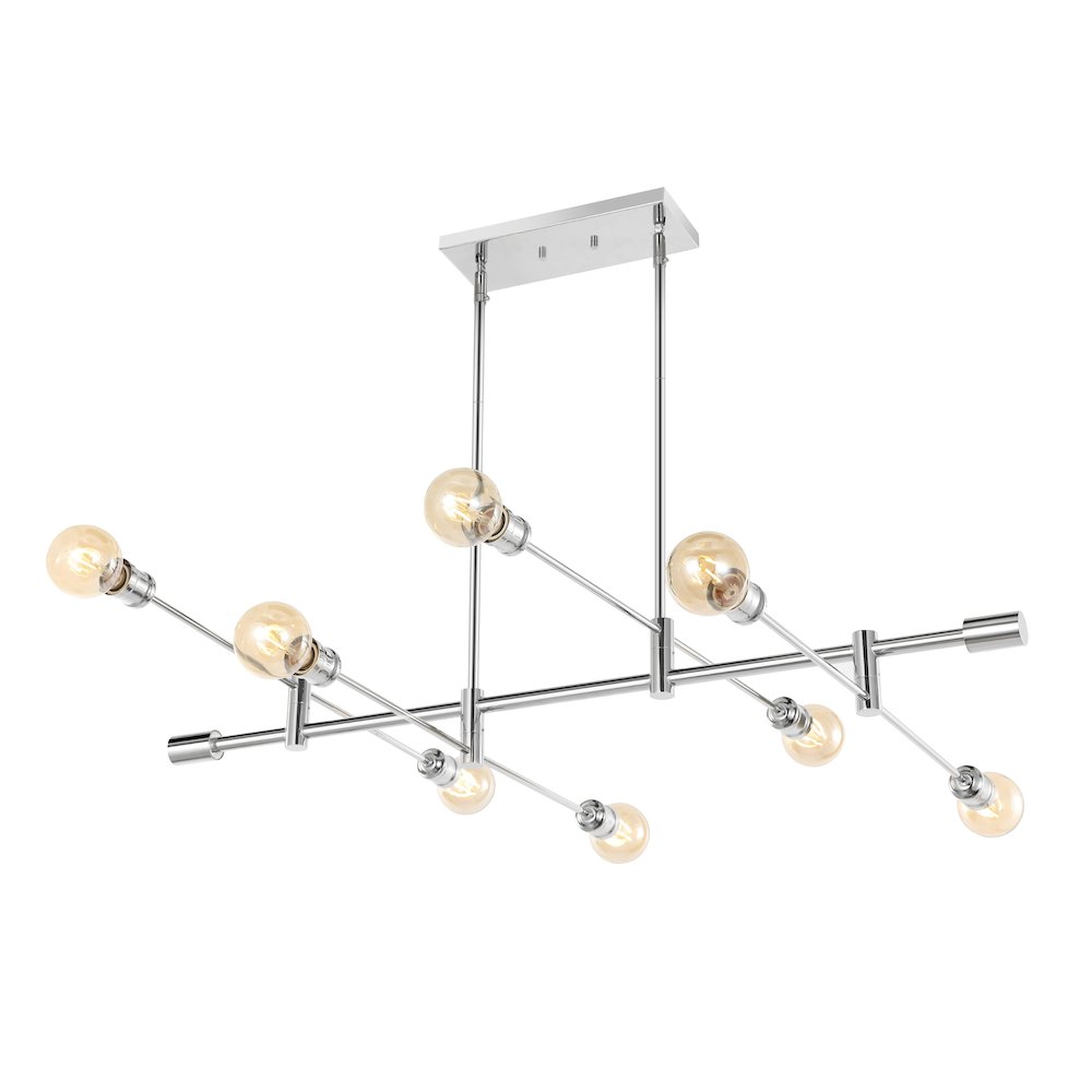 Atlas Modern Vintage Iron Arm Adjustable Led Chandelier. Picture 5