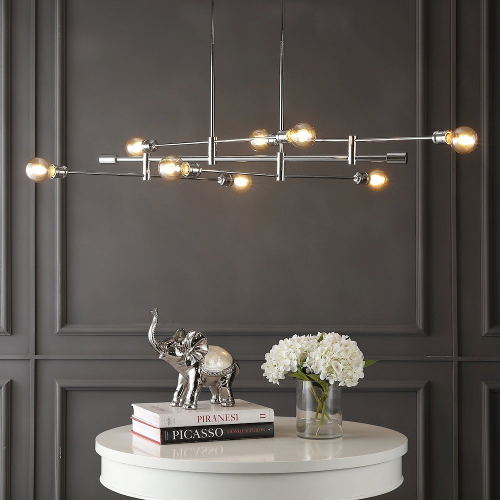 Atlas Modern Vintage Iron Arm Adjustable Led Chandelier. Picture 6