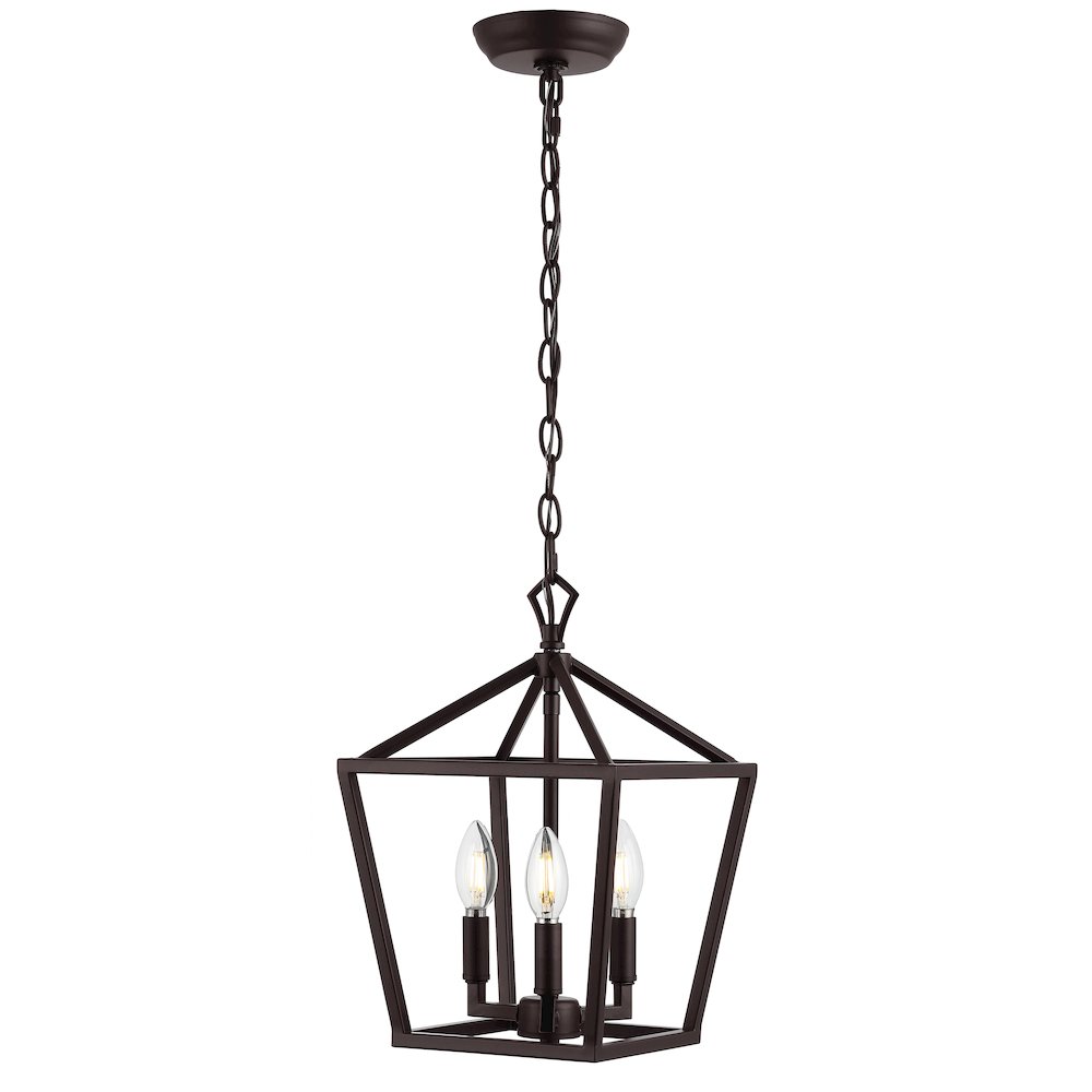 Pagodabulb Lantern Metal Led Pendant. Picture 1