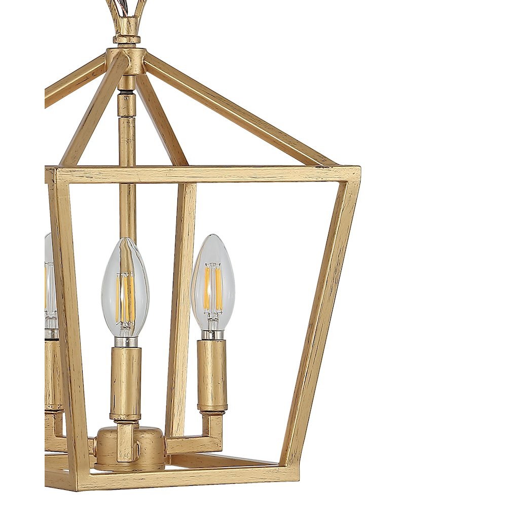 Pagodabulb Lantern Metal Led Pendant. Picture 3