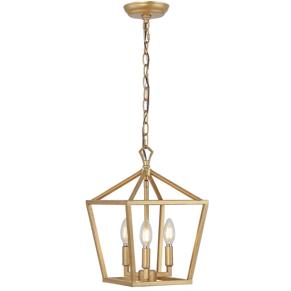 Pagodabulb Lantern Metal Led Pendant. Picture 1