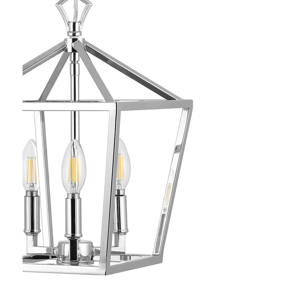 Pagodabulb Lantern Metal Led Pendant. Picture 3