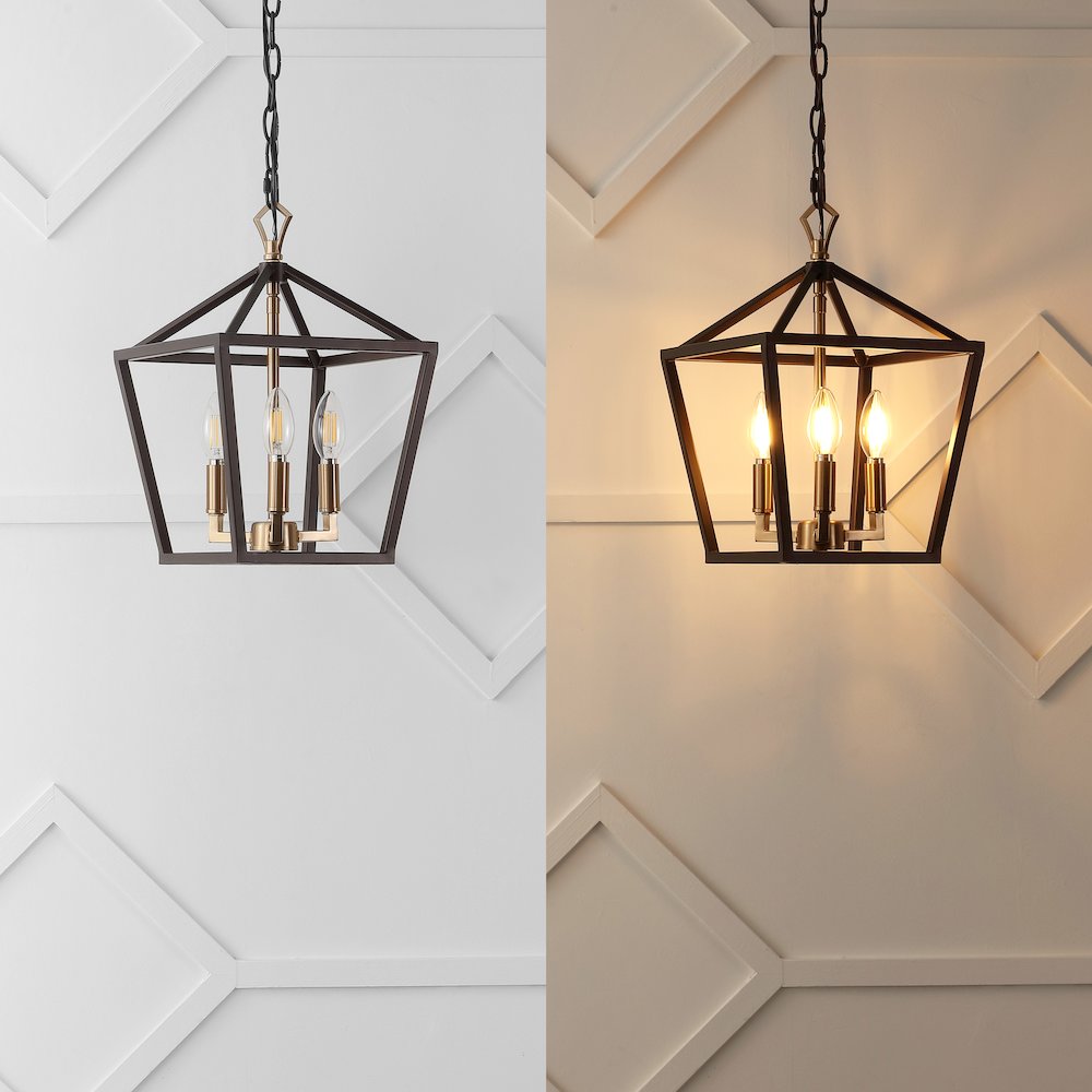 Ojai Iron Classic Modern Lantern Led Pendant. Picture 6