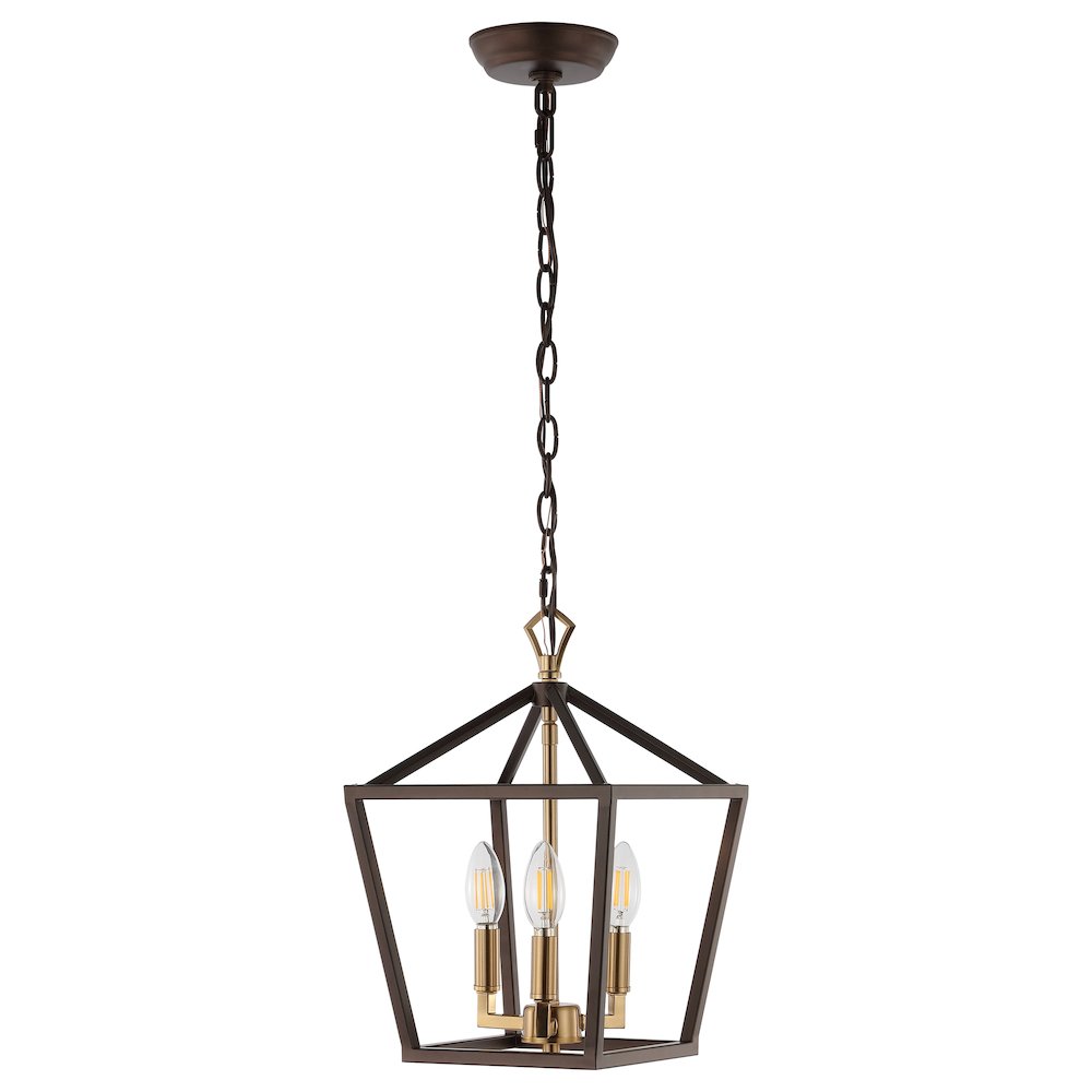 Ojai Iron Classic Modern Lantern Led Pendant. Picture 4