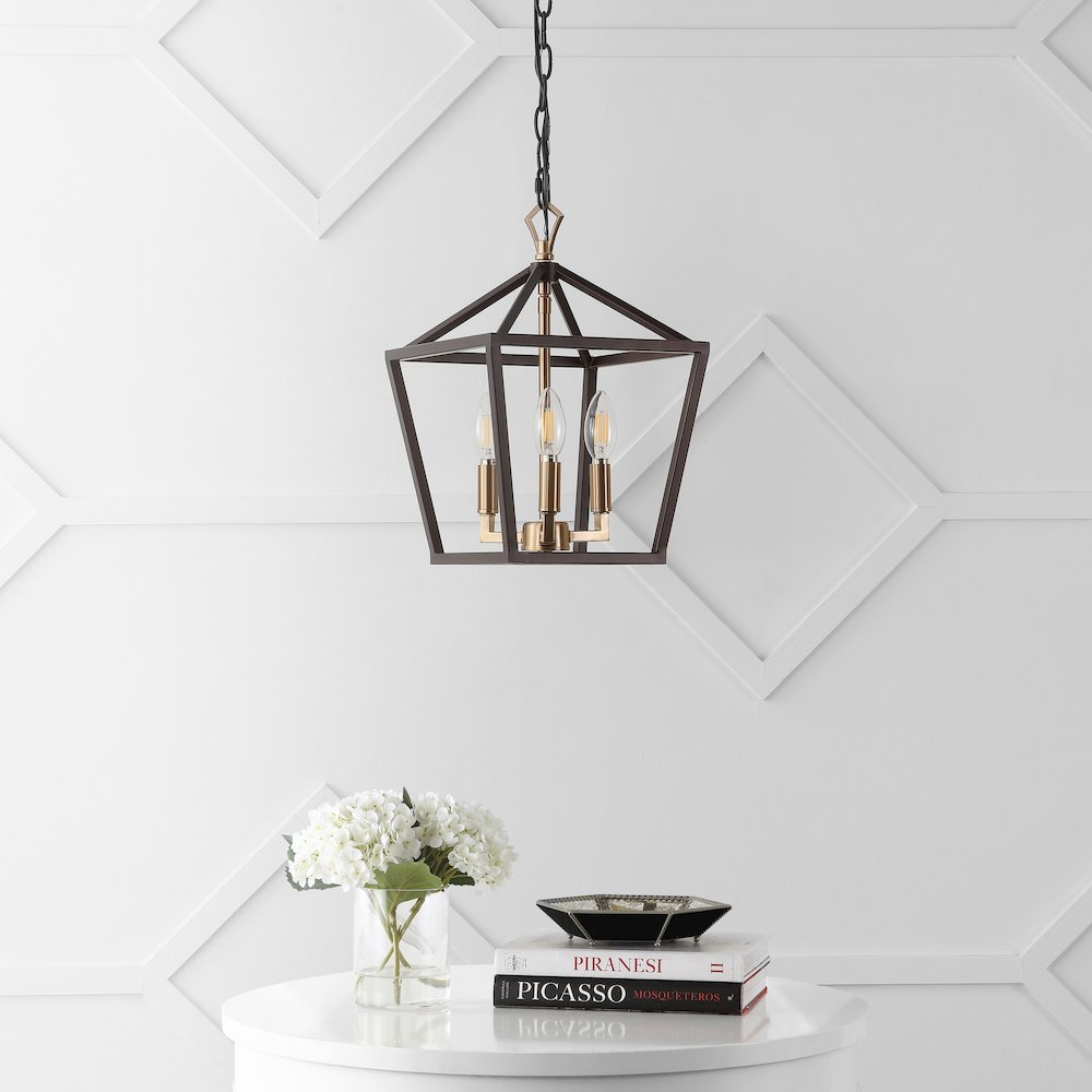 Ojai Iron Classic Modern Lantern Led Pendant. Picture 8