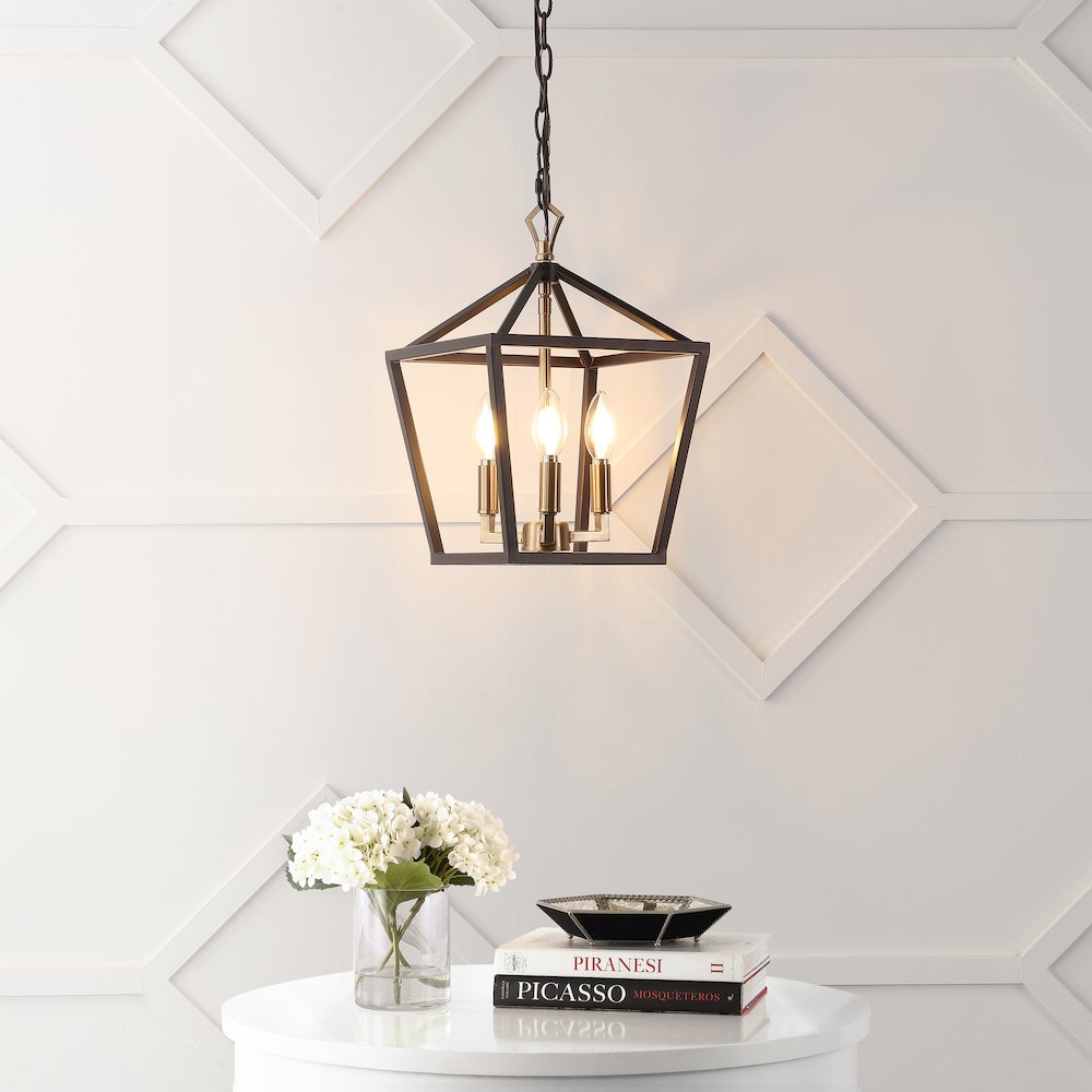Ojai Iron Classic Modern Lantern Led Pendant. Picture 7