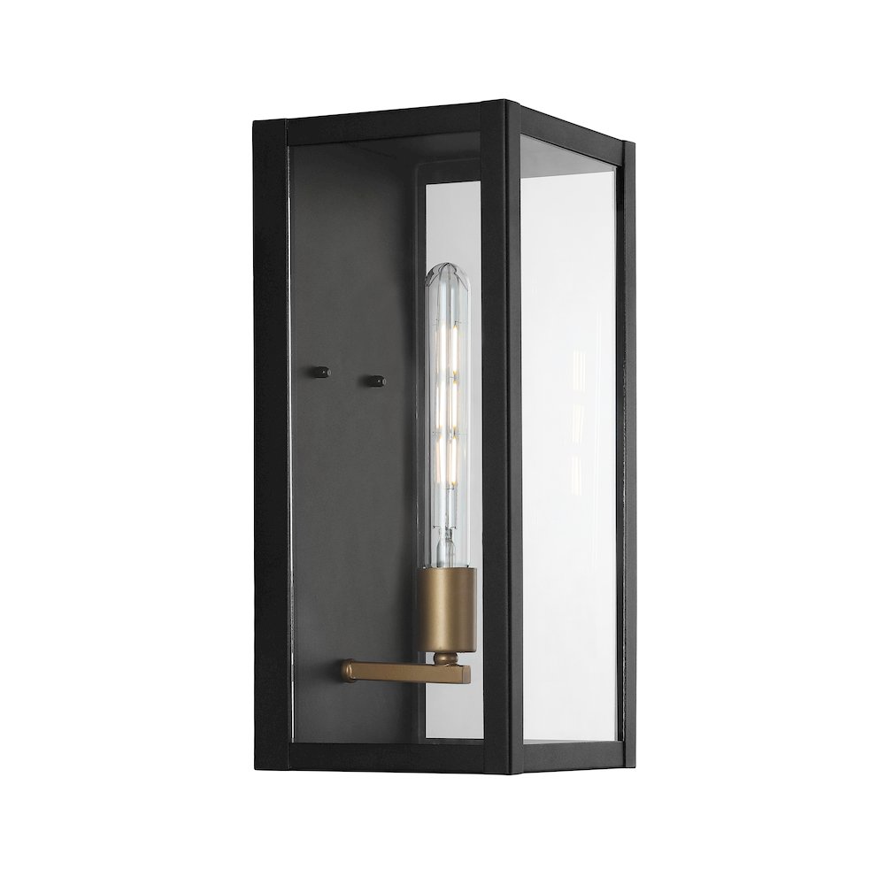 Berlin Iron/Glass Modern Industrial Led Outdoor Lantern. Picture 8