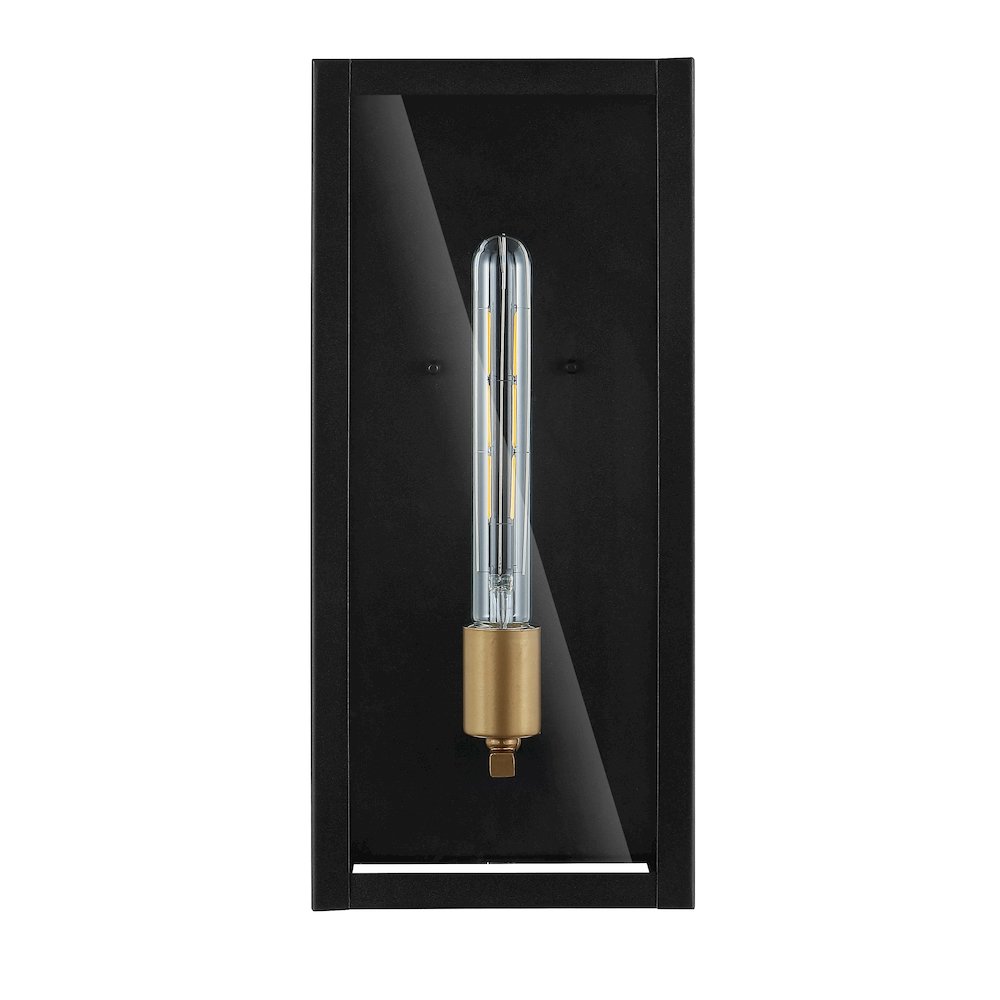 Berlin Iron/Glass Modern Industrial Led Outdoor Lantern. Picture 2