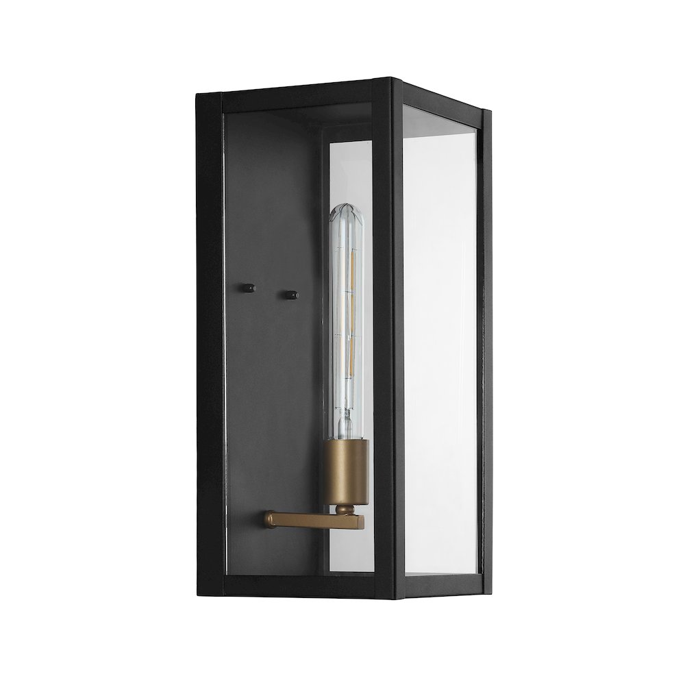 Berlin Iron/Glass Modern Industrial Led Outdoor Lantern. Picture 5