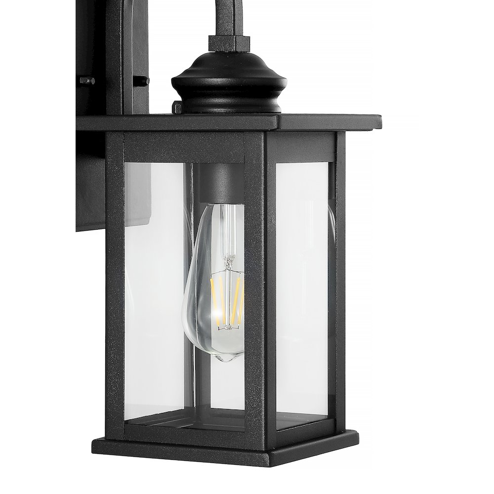 Cary Iron/Glass Traditional Modern Led Outdoor Lantern (Set Of 2). Picture 3