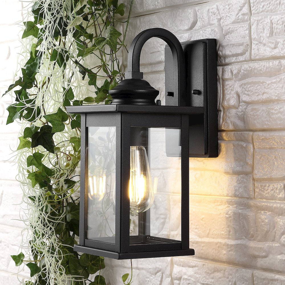 Cary Iron/Glass Traditional Modern Led Outdoor Lantern (Set Of 2). Picture 10