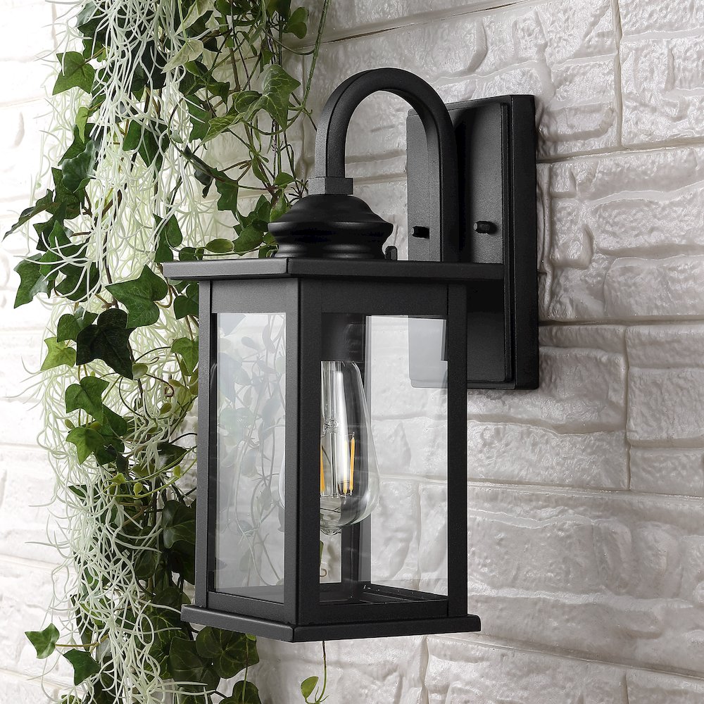 Cary Iron/Glass Traditional Modern Led Outdoor Lantern (Set Of 2). Picture 7