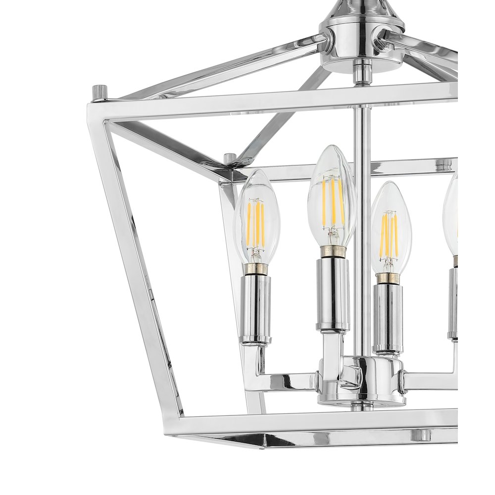 Plains Mini Lantern Iron Modern Farmhouse Led Flush Mount. Picture 3