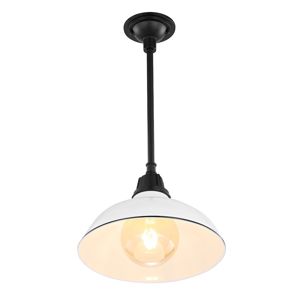 Jasper Farmhouse Industrial Indoor/Outdoor Iron Led Pendant. Picture 5