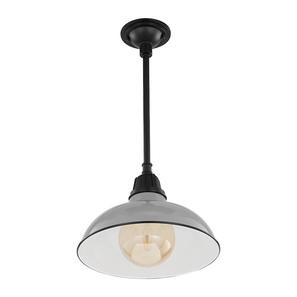 Jasper Farmhouse Industrial Indoor/Outdoor Iron Led Pendant. Picture 2