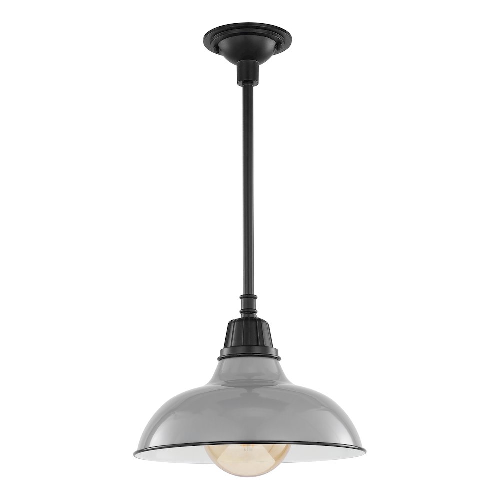 Jasper Farmhouse Industrial Indoor/Outdoor Iron Led Pendant. Picture 3