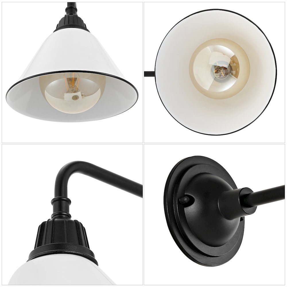 Industrial Indoor/Outdoor Iron Led Gooseneck Arm Outdoor Sconce. Picture 2