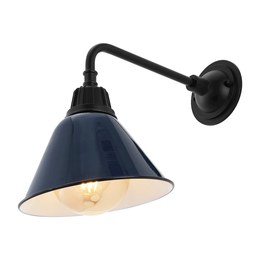 Industrial Indoor/Outdoor Iron Led Gooseneck Arm Outdoor Sconce. Picture 3