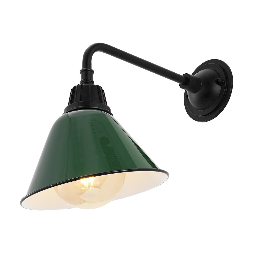 Industrial Indoor/Outdoor Iron Led Gooseneck Arm Outdoor Sconce. Picture 3
