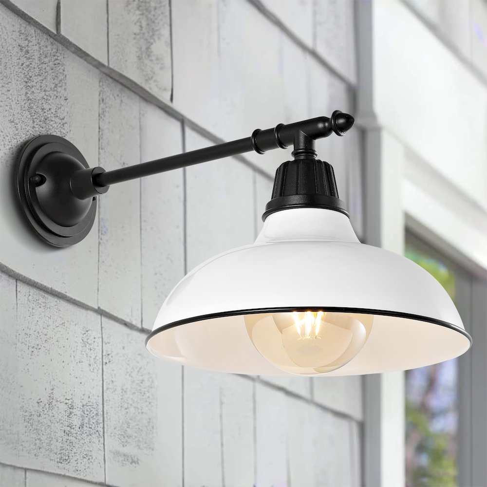 Industrial Indoor/Outdoor Iron Led Victorian Arm Outdoor Sconce. Picture 4