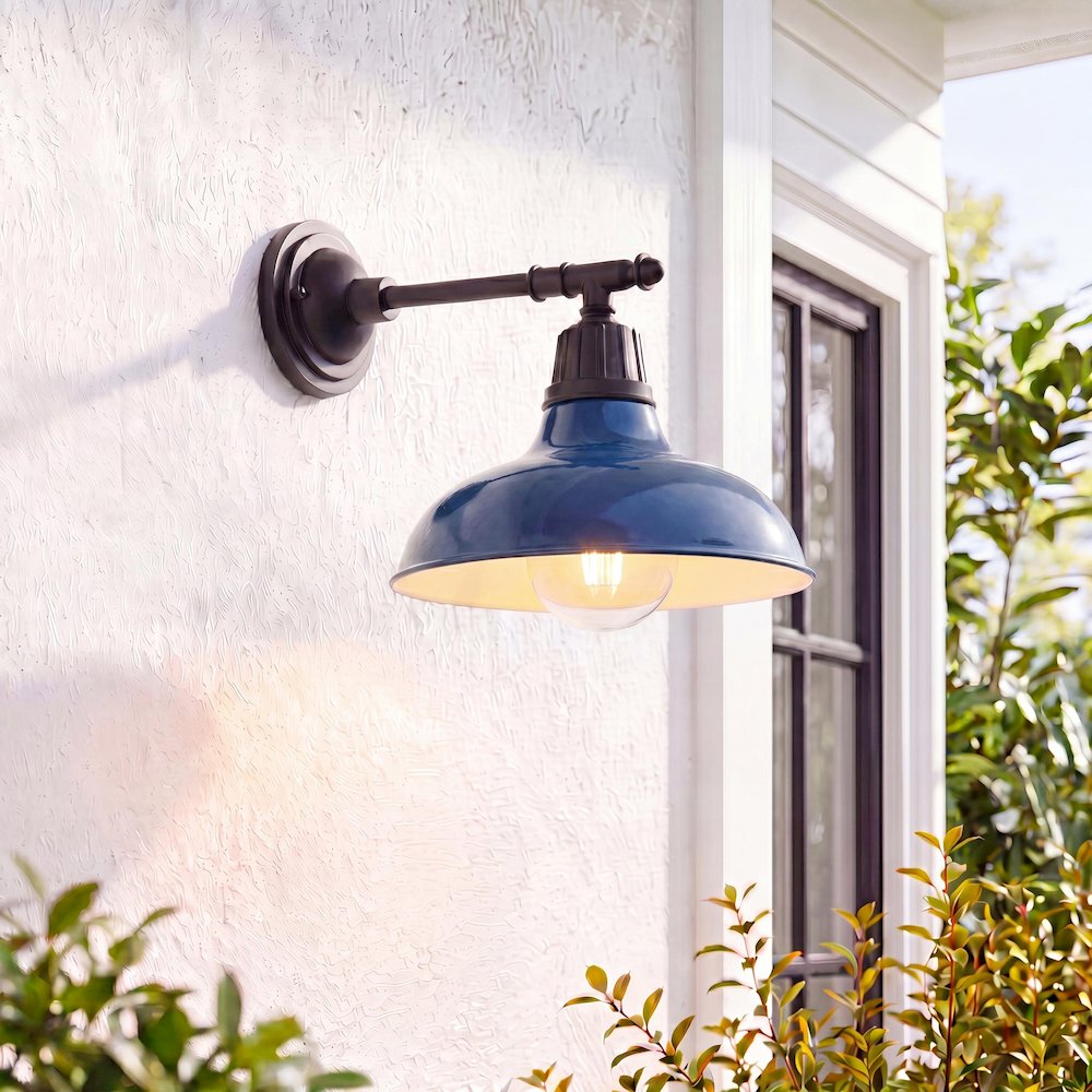 Industrial Indoor/Outdoor Iron Led Victorian Arm Outdoor Sconce. Picture 7