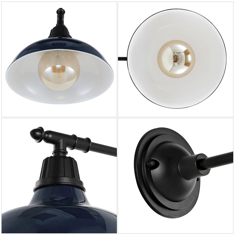Industrial Indoor/Outdoor Iron Led Victorian Arm Outdoor Sconce. Picture 2