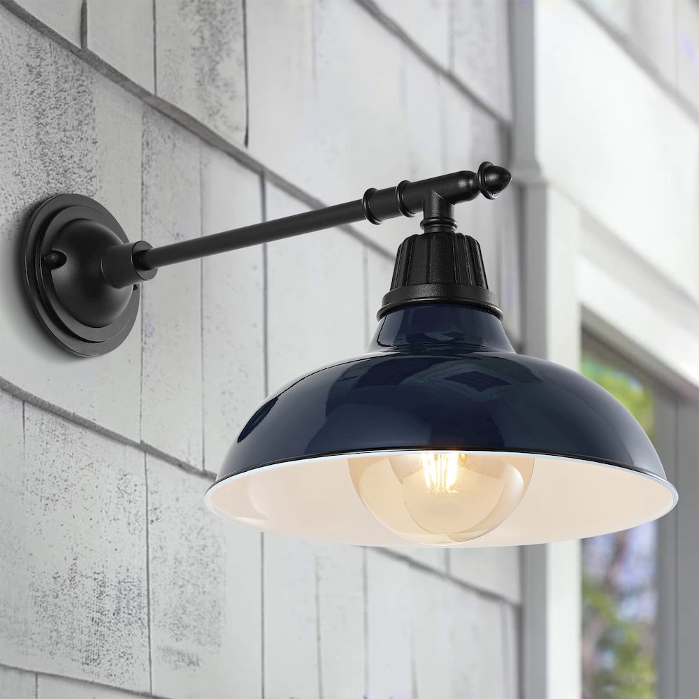 Industrial Indoor/Outdoor Iron Led Victorian Arm Outdoor Sconce. Picture 4