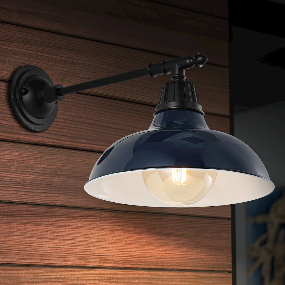 Industrial Indoor/Outdoor Iron Led Victorian Arm Outdoor Sconce. Picture 5
