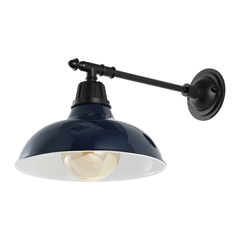 Industrial Indoor/Outdoor Iron Led Victorian Arm Outdoor Sconce. Picture 1