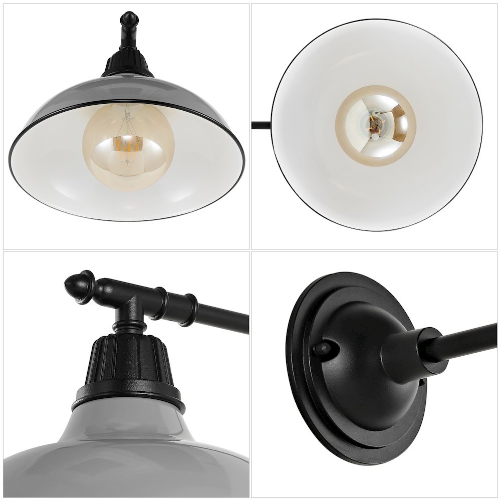 Industrial Indoor/Outdoor Iron Led Victorian Arm Outdoor Sconce. Picture 2