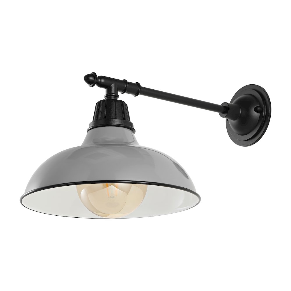 Industrial Indoor/Outdoor Iron Led Victorian Arm Outdoor Sconce. Picture 1