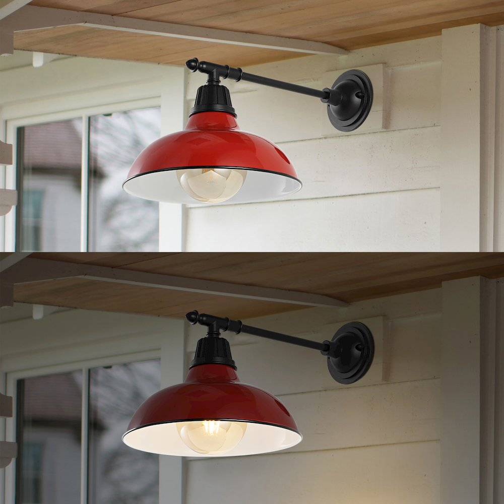 Industrial Indoor/Outdoor Iron Led Victorian Arm Outdoor Sconce. Picture 6