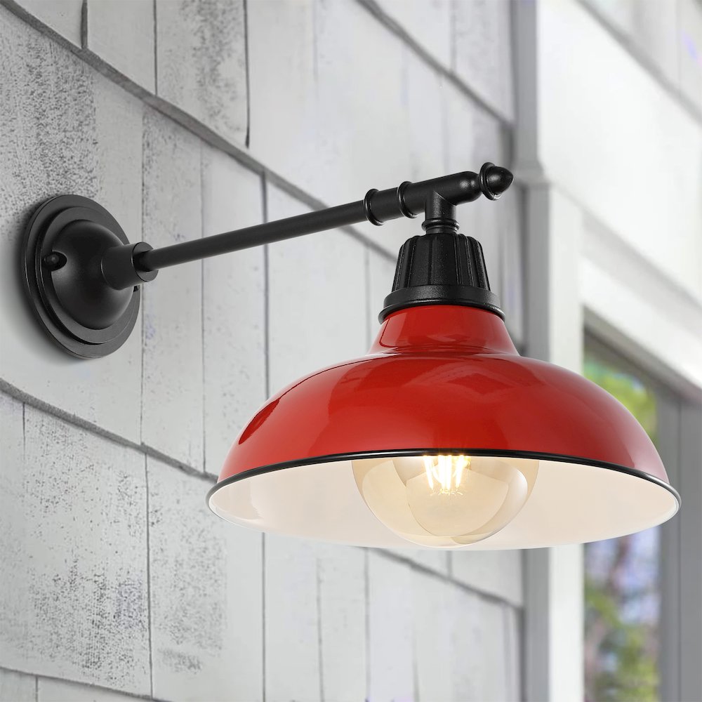 Industrial Indoor/Outdoor Iron Led Victorian Arm Outdoor Sconce. Picture 4