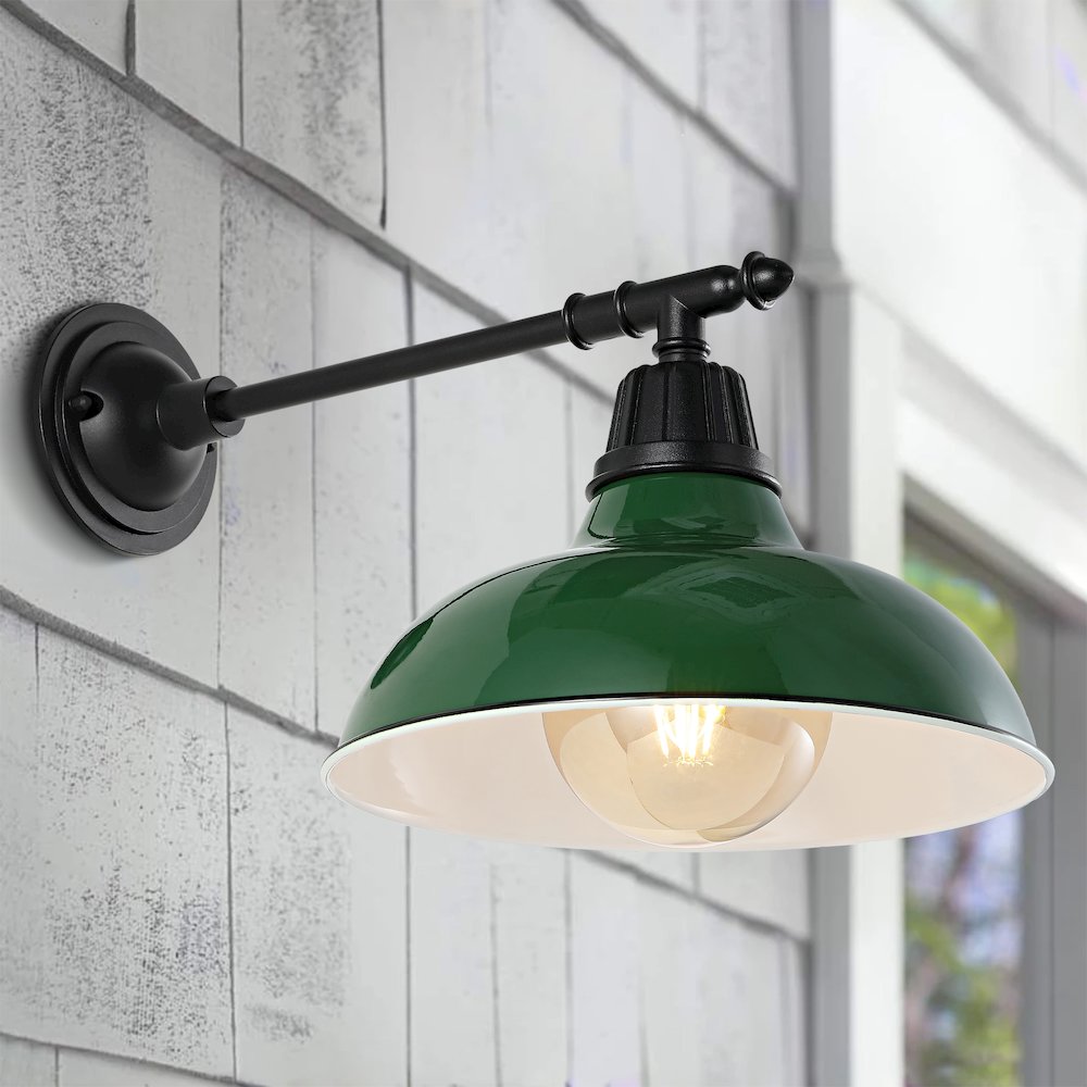 Industrial Indoor/Outdoor Iron Led Victorian Arm Outdoor Sconce. Picture 4
