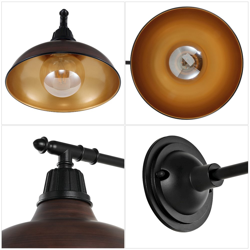 Industrial Indoor/Outdoor Iron Led Victorian Arm Outdoor Sconce. Picture 2