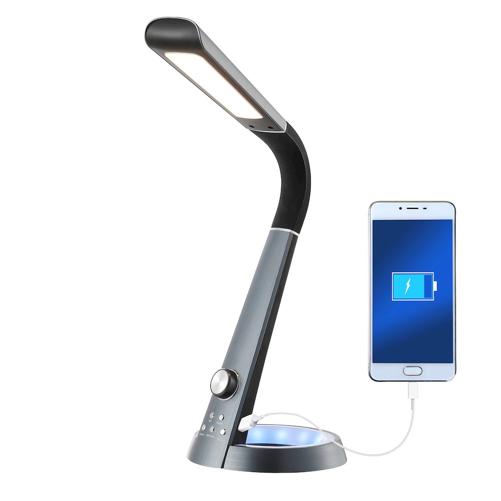 Minimalist Adjustable Head Dimmable Usb Charging Led Task Lamp. Picture 9