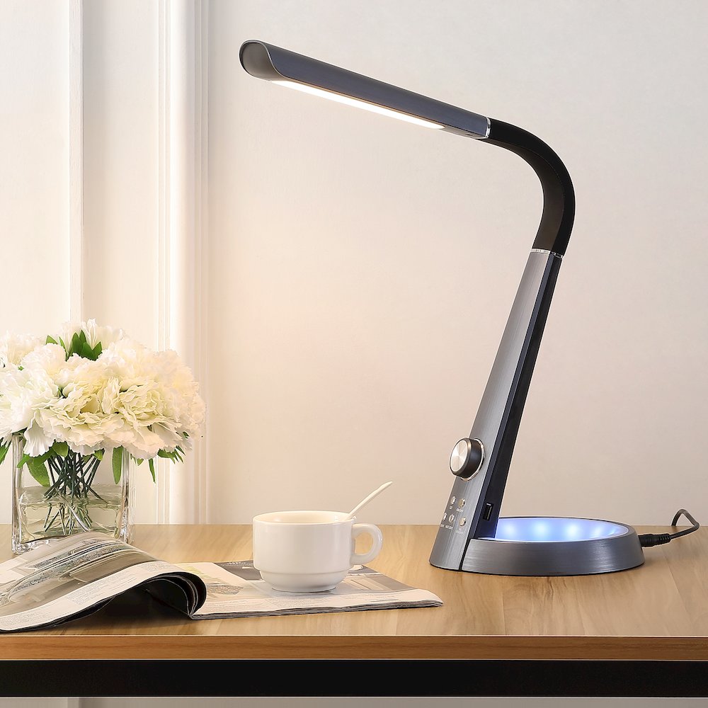 Minimalist Adjustable Head Dimmable Usb Charging Led Task Lamp. Picture 8