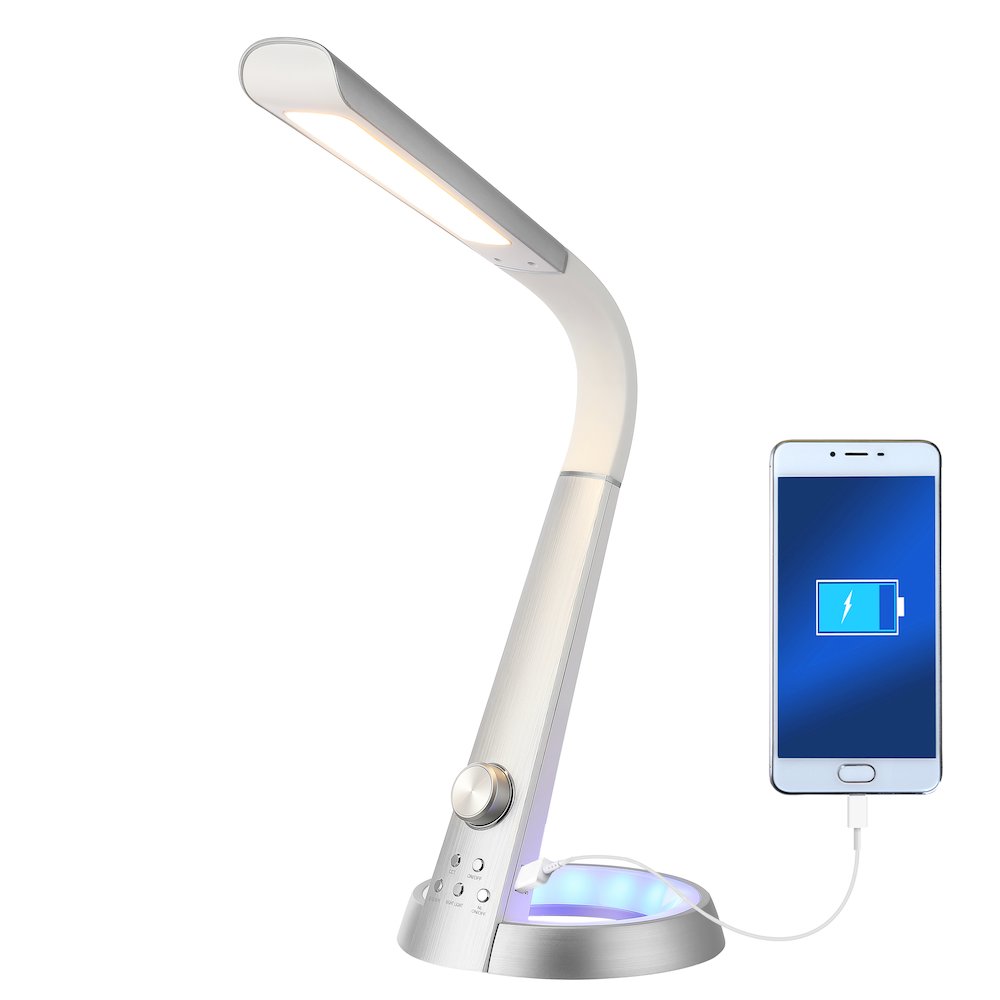 Minimalist Adjustable Head Dimmable Usb Charging Led Task Lamp. Picture 9