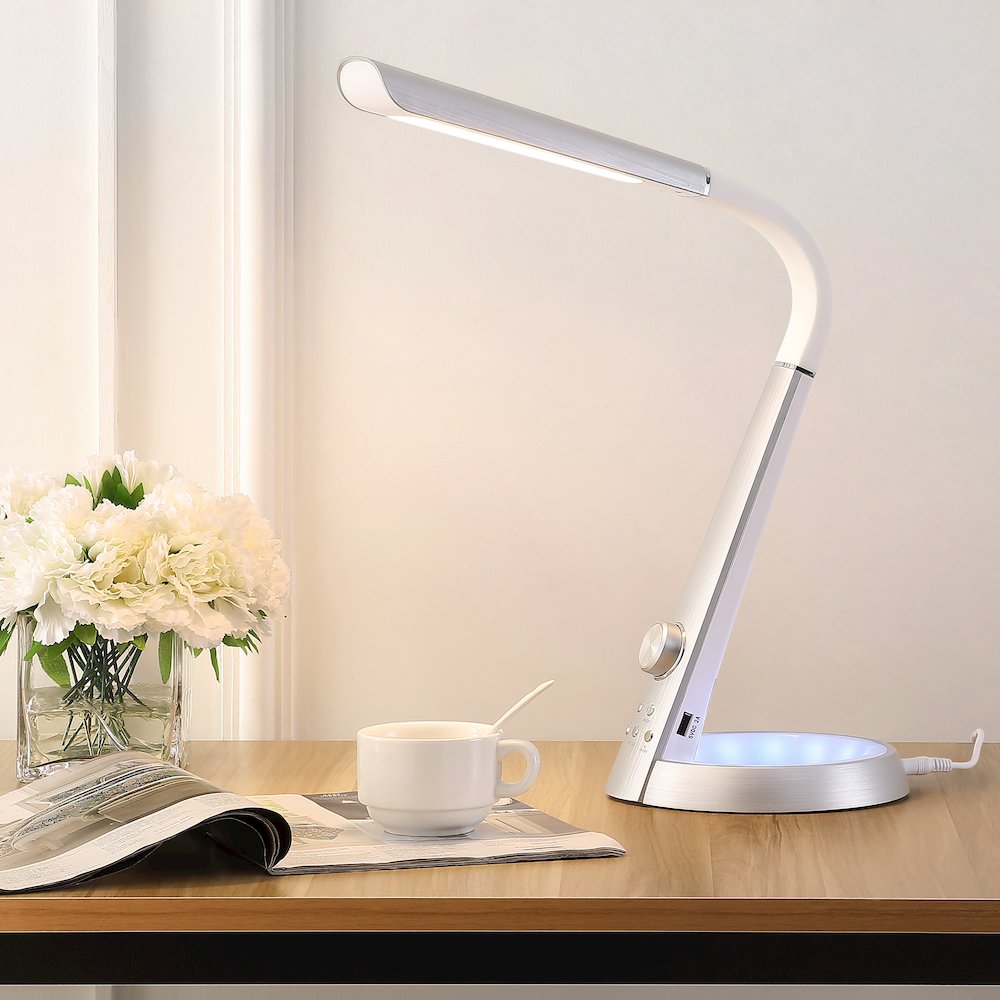 Minimalist Adjustable Head Dimmable Usb Charging Led Task Lamp. Picture 8