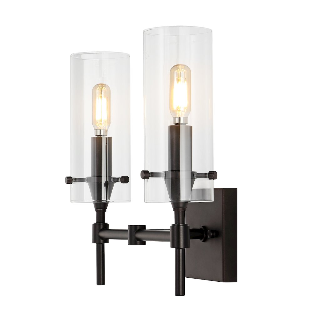Cato Bohemian Farmhouse Iron/Glass Led Vanity. Picture 7
