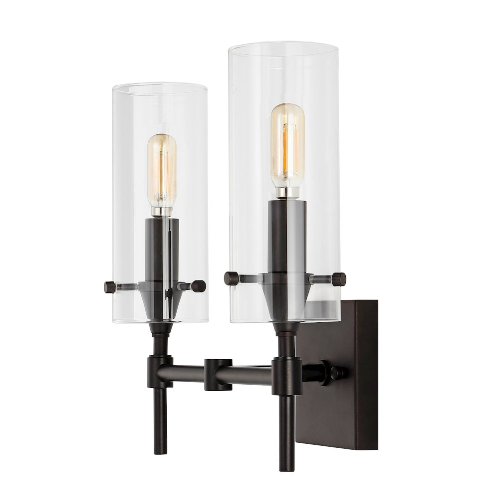 Cato Bohemian Farmhouse Iron/Glass Led Vanity. Picture 2